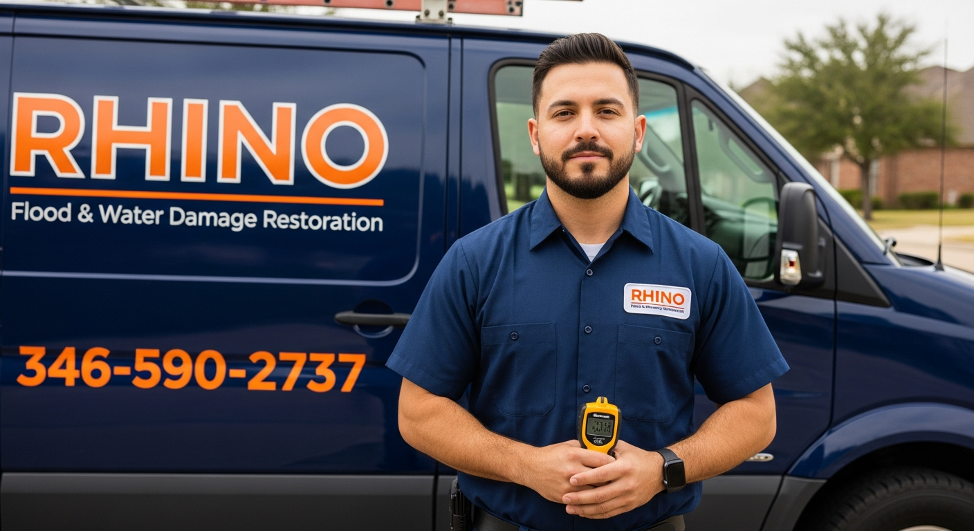 Rhino restoration technicians at work